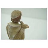 Glass Holy Water Bottle; Gemma Traversi St. Francis of Assisi Figurine; Handmade turtle figurine