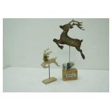 Reindeer Decor. Resin, Metal, Wood