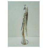 vintage style decorative metal angel figurine 25" tall