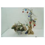 2 Artificial Christmas Arrangements