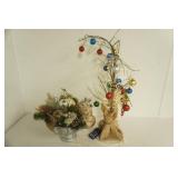 2 Artificial Christmas Arrangements