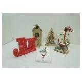 Wood and Metal Christmas Decor