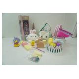 18" Easter Tree, Easter Baskets and Decor, White Plush Bunny