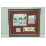 Framed Collection of Memorabilia from the Excelsior Amusement Park