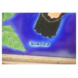Framed Hand Painted Tiles. Costa Rica 11"x9.5"