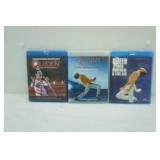 Queen Blu Ray DVDs. Live at Montreal & Live Aid, Live at Wembley Stadium, Live in Budapest