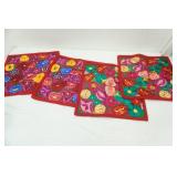 Embroidered Woven Throw Pillow Covers. 4ct. New/like new