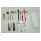 Mini Spatulas, Mini Wooden Spoons, Full Size Spatula, Variety of Peelers, Cooking Thermometers and more