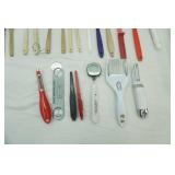 Mini Spatulas, Mini Wooden Spoons, Full Size Spatula, Variety of Peelers, Cooking Thermometers and more