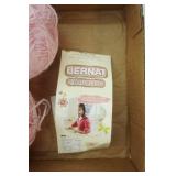 Pink Bernat Ellie the Bear Yarn Skeins