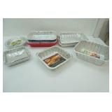 Variety of Aluminum Pans with Lids. NEW