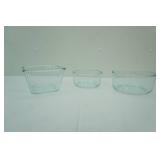 Pyrex Glass Bowls (3ct)