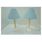 Pair of Table Lamps 21" tall