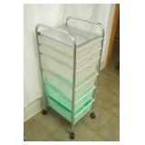Rolling Cart With 6 Drawers