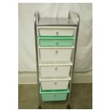 Rolling Cart With 6 Drawers