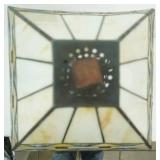 Pair of Tiffany Style Stained Glass Table Lamps 22" tall