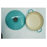 Le Creuset Enameled Cast Iron Pan with Lid