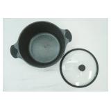Palm Restaurant Cast Aluminum Large Pot with Lid