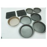 Non Stick Pie Pans and Waffle Iron Inserts