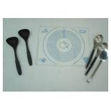 Cooking utensils & Silicone Dough Rolling Guide Mat