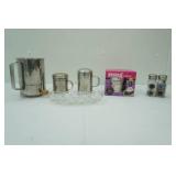Flour Sifter, Stainless Steel Shakers, Crystal Butter Dish, Mug Cake, Salt and pepper shaker