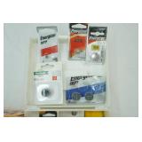 Batteries: D12 Procell, and smaller batteries