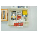 Batteries: D12 Procell, and smaller batteries
