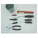 Hand Tools: Screwdrivers, Pliers, Big Larry Flashlight & Magnet