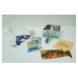 Glue Gun, Glue Sticks, Kleenex Packages, Glasses Cleaner, Twine