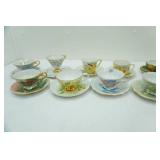 Vintage Tea Cups & Saucers (12ct)