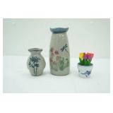 Stoneware Bud Vases
