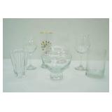 Crystal Glass Vase and Other Clear Glass Vases & Glasses