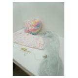 Plush Pillow, Fleece Blanket, Hanging LED Light