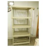5 Tier Poly Storage Shelf 36"x24"x74"