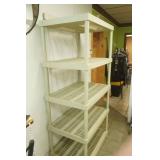 5 Tier Poly Storage Shelf 36"x24"x74"