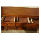 Rich Brown Wood Finish Buffet