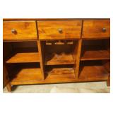 Rich Brown Wood Finish Buffet
