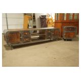 Industrial Style TV Console and Side Table Cabinet. Mango Wood.