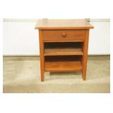 Wooden bedside table with drawer 22"x18"x24"