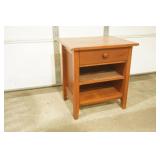 Wooden bedside table with drawer 22"x18"x24"