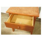 Wooden bedside table with drawer 22"x18"x24"