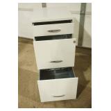 White Metal 3 drawer file Cabinet