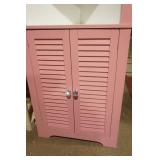 Pink & White Corner Shelf 23.5"x17"x67"
