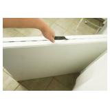 Heavy Duty Plastic Rectangular Folding Table with Carrying Handles (very good condition)
