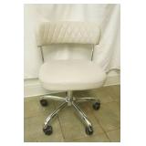 Quilted Faux Leather Adjustable Office Chair