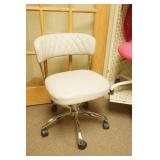 Quilted Faux Leather Adjustable Office Chair