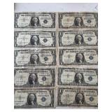 Blue Seal $1 Silver Certificates