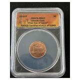 2010-P Lincoln Cent ANACS MS67