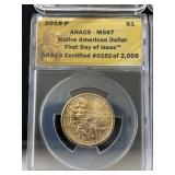 Native American Dollars ANACS MS67