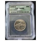 1999-D New Jersey State Quarter ICG MS66